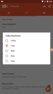 V Recorder android App screenshot 2